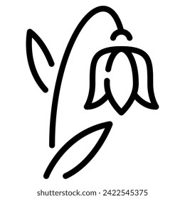 Bluebell Icon Spring, for uiux, web, app, infographic, etc