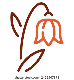 Bluebell Icon Spring, for uiux, web, app, infographic, etc