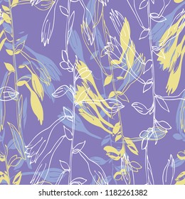 bluebell, pattern, flowers