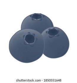 Blueberries Fruit Emoji Vector Design. Art Illustration Agriculture Farm Product.