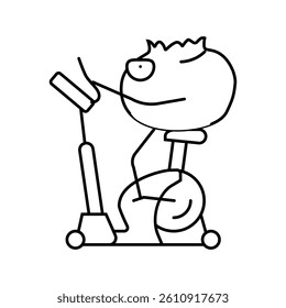 blueberries fruit fitness character line icon vector. blueberries fruit fitness character sign. isolated contour symbol black illustration