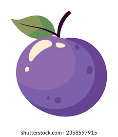 blueberries fruit fresh icon isolated
