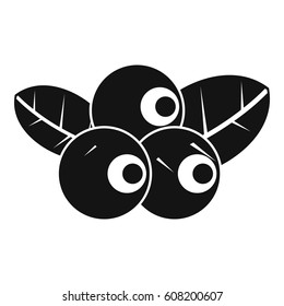 Blueberries icon. Simple illustration of blueberries vector icon for web