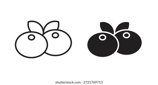 Blueberries ícone para o seu design de site, logotipo, app, UI. EPS10