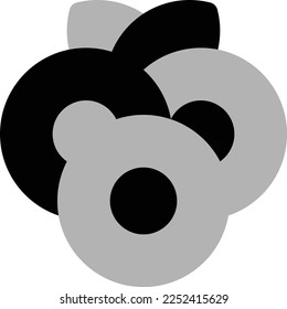 ilustración de arándanos con estilo plano