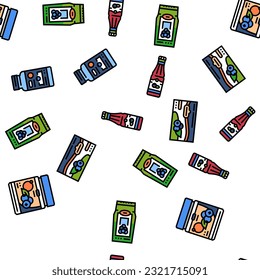 blueberry biberry blue berry vector seamless pattern thin line illustration