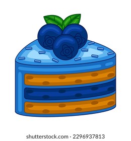 Blueberry Cakes in vector illustration