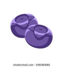 Blueberry clip art element vector illustration