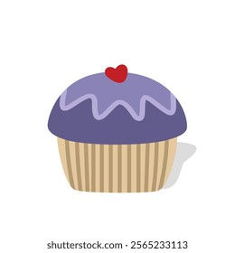 Blueberry cupcakes. Dessert. Muffin. Sweet food. 