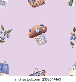 blueberry desing art illüstrasyon vektör