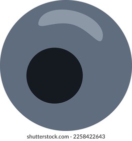 blueberry in flat style. simple minimalistic berry isolated on white background.