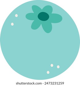 Blaubeeren-Frischobst-Vektorillustration