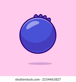 Ilustración del icono del vector de caricaturas de arándano azul. Vector Premium Aislado Concepto De Icono De La Naturaleza Alimentaria. Estilo de dibujo plano