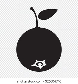 blueberry fruit icon