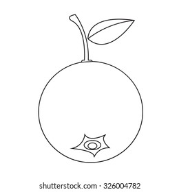 blueberry fruit icon