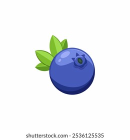 blueberry fruit icon white background