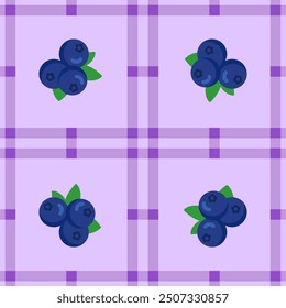 blueberry fruit pattern for background