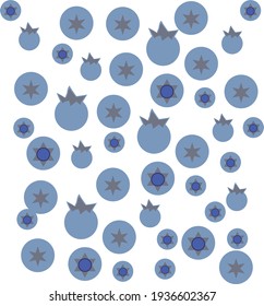 blueberry graphic design vector art