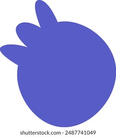 Blueberry Hand Drawn Vector Illustration