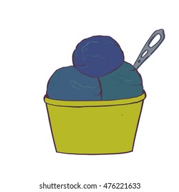 blueberry ice cream