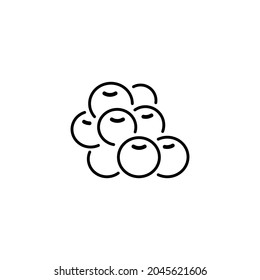 blueberry icon designed in line style in fruit icon theme