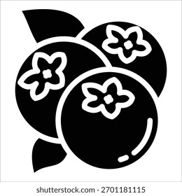 Elemento de icono de arándano para el diseño
