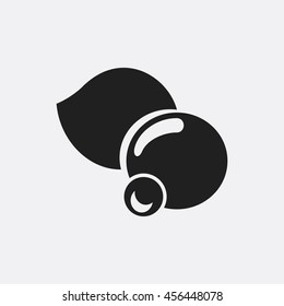 Blueberry icon illustration isolated vector sign symbol
