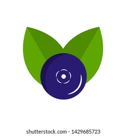 Blueberry icon isolated on white background. Vector illustration.
