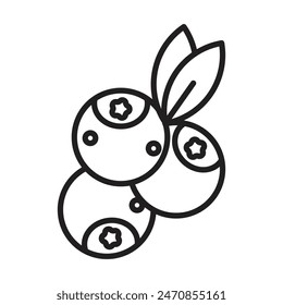 Icono de arándano Vector de arte