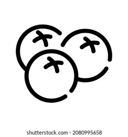 Blueberry icon. Pictogram for web. Line stroke vector eps10. Simple logo symbol isolated on white background. Outline icon 