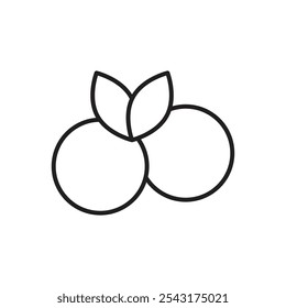 Icono de arándano. icono de vector simple.
