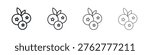 Blueberry icon symbol. Modern, simple line stroke collection