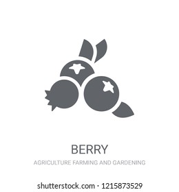 Blueberry icon. Trendy Blueberry logo concept on white background from Agriculture Farming and Gardening collection. Suitable for use on web apps, mobile apps and print media.