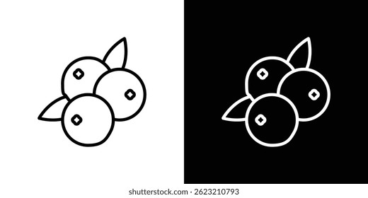 Blueberry-Symbol, Vektorgrafik für Web und Mobile