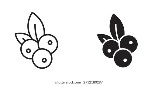 Icono de arándano en Vector. Logotipo