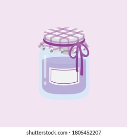 Blueberry Jam Food Flat Vectorsymbol