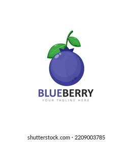 Ilustración de dibujos animados del logo de Blueberry