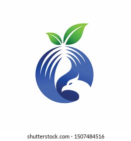 blueberry logo that formed the phoenix