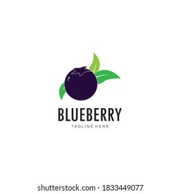 Diseño de ilustración de icono del logotipo de Blueberry