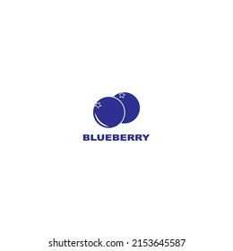 Blueberry logo vector template icon illustration design