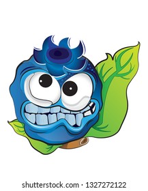 
Blueberry on a white background
