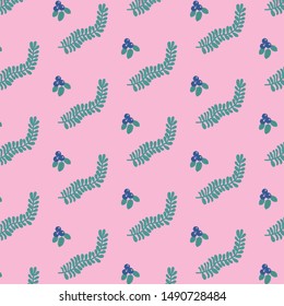 Blueberry pattern transparent vector eps swatch file. Background colour can be changed easily