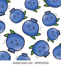 blueberry pattern.Vector illustration.