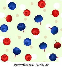 blueberry. Seamless pattern blueberries. drawing, illustration, creative design.