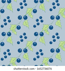 blueberry seamless pattern design. Can use for print, template, fabric, presentation, textile, banner, poster, wallpaper