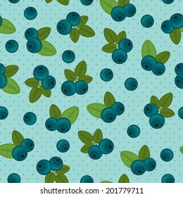 Blueberry seamless wallpaper