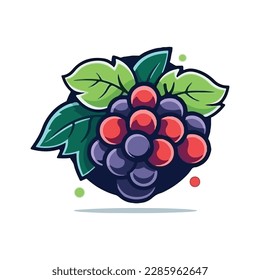 blueberry simple modern logo vector