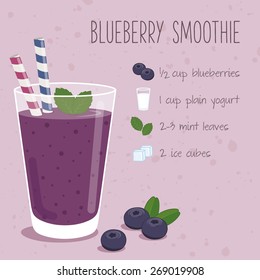 Blueberry smoothie recipe