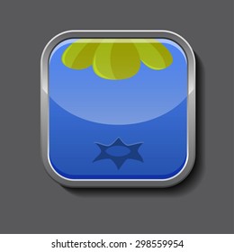 Blueberry texture icon stylized like mobile app.