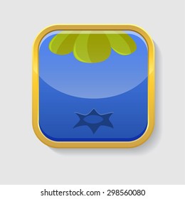 Blueberry texture icon stylized like mobile app.